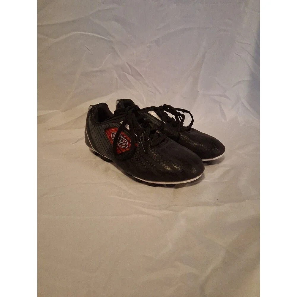 Athletic Works Boys Unisex Cleats Youth Soccer Shoes Size 2 Color Black